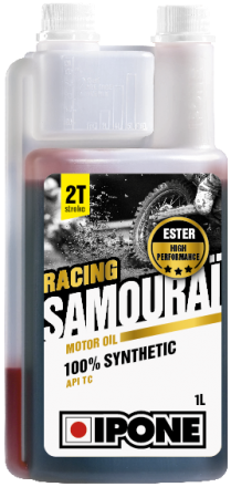Ulei Moto 2t Ipone Samourai Racing 100% Sintetic Ester - Api Tc, 60l
